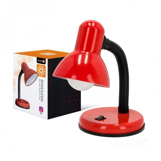 Lampka biurkowa ŚMIESZEK 1xE27 czerwona