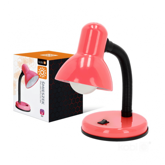 Lampka biurkowa ŚMIESZEK 1xE27 różowa