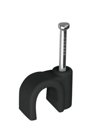 Uchwyt na kabel okrągły fi 10mm czarny