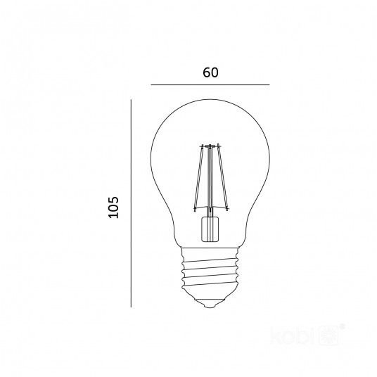 Żarówka filamentowa LED FGS 12W E27 3000K - obrazek 2