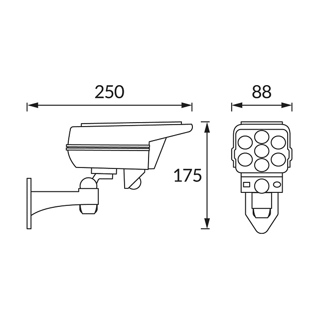 Lampa solarna LED z czujnikiem ruchu SONO PIR 5W 6500K - obrazek 4