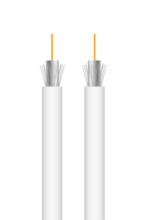 Kabel koncentryczny RG6 CCS 1,0mm biały