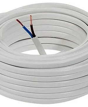 Kabel OMYp 2x0,5 biały