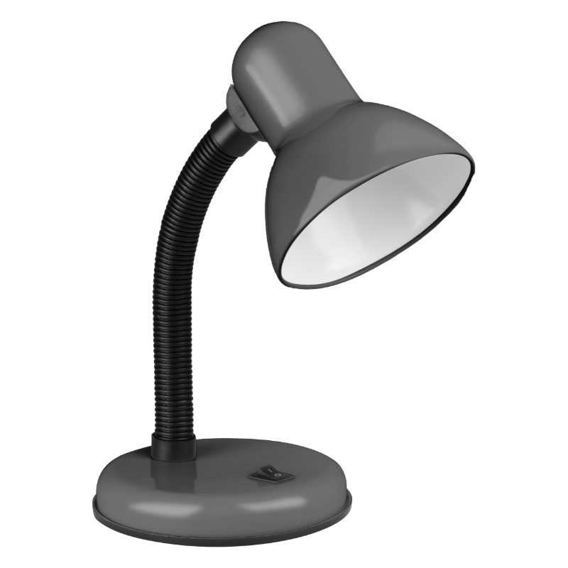 Lampka biurkowa E27 szara