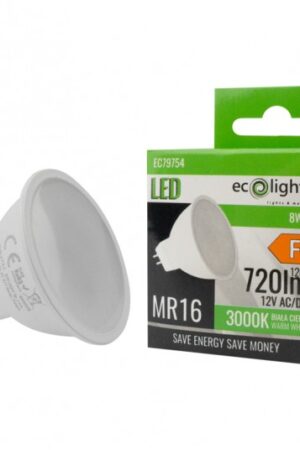Żarówka LED MR16 8W 12V 3000K 720lm