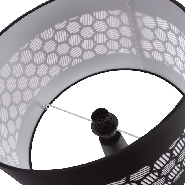 Lampa stołowa WANDA BLACK E14 40W - obrazek 3