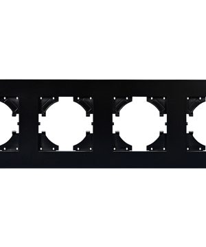 Ramka 4-krotna ABS czarna