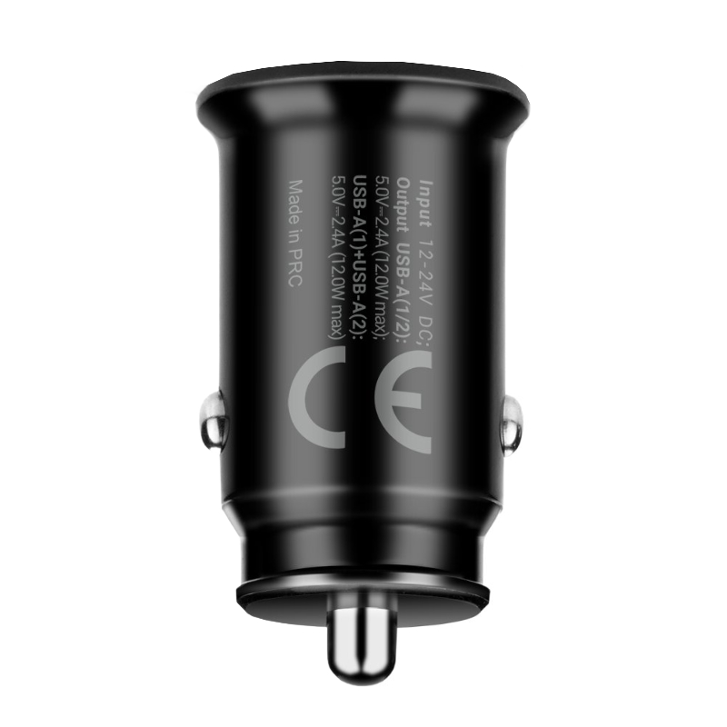 Ładowarka samochodowa 2 x USB-A czarna - obrazek 3