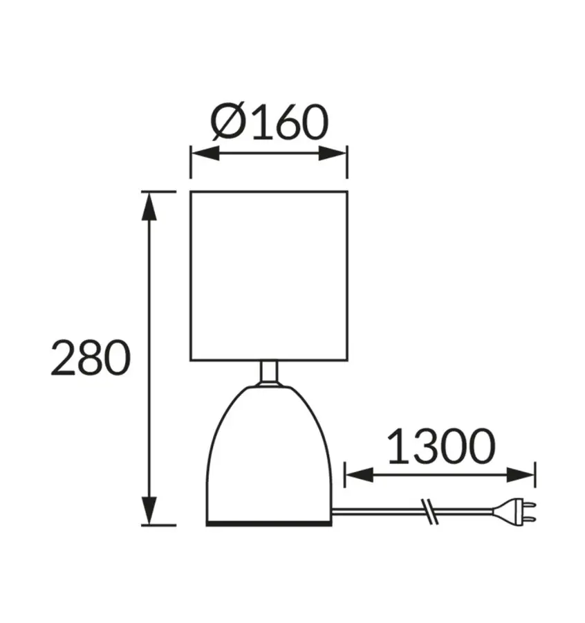 Lampa stołowa JOTA WENGE E14 25W - obrazek 2