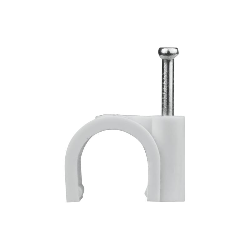 Uchwyt na kabel okrągły fi 12mm biały