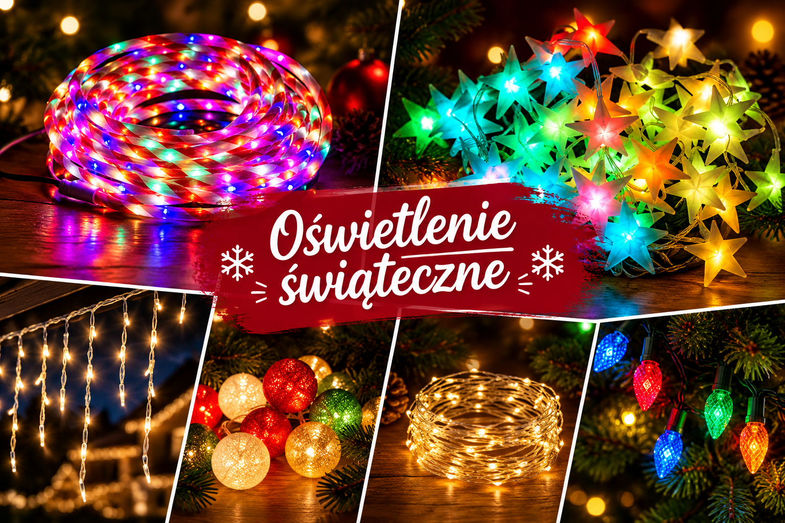Oświetlenie świąteczne – kolorowa kolekcja