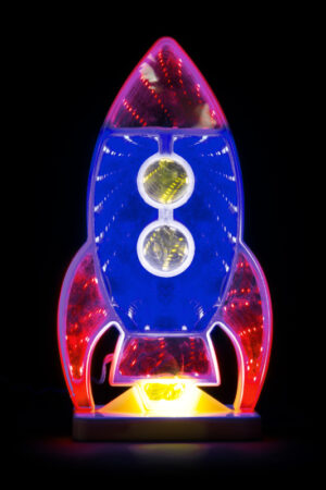 Neon LED biurkowy Rakieta 11,5 x 21cm